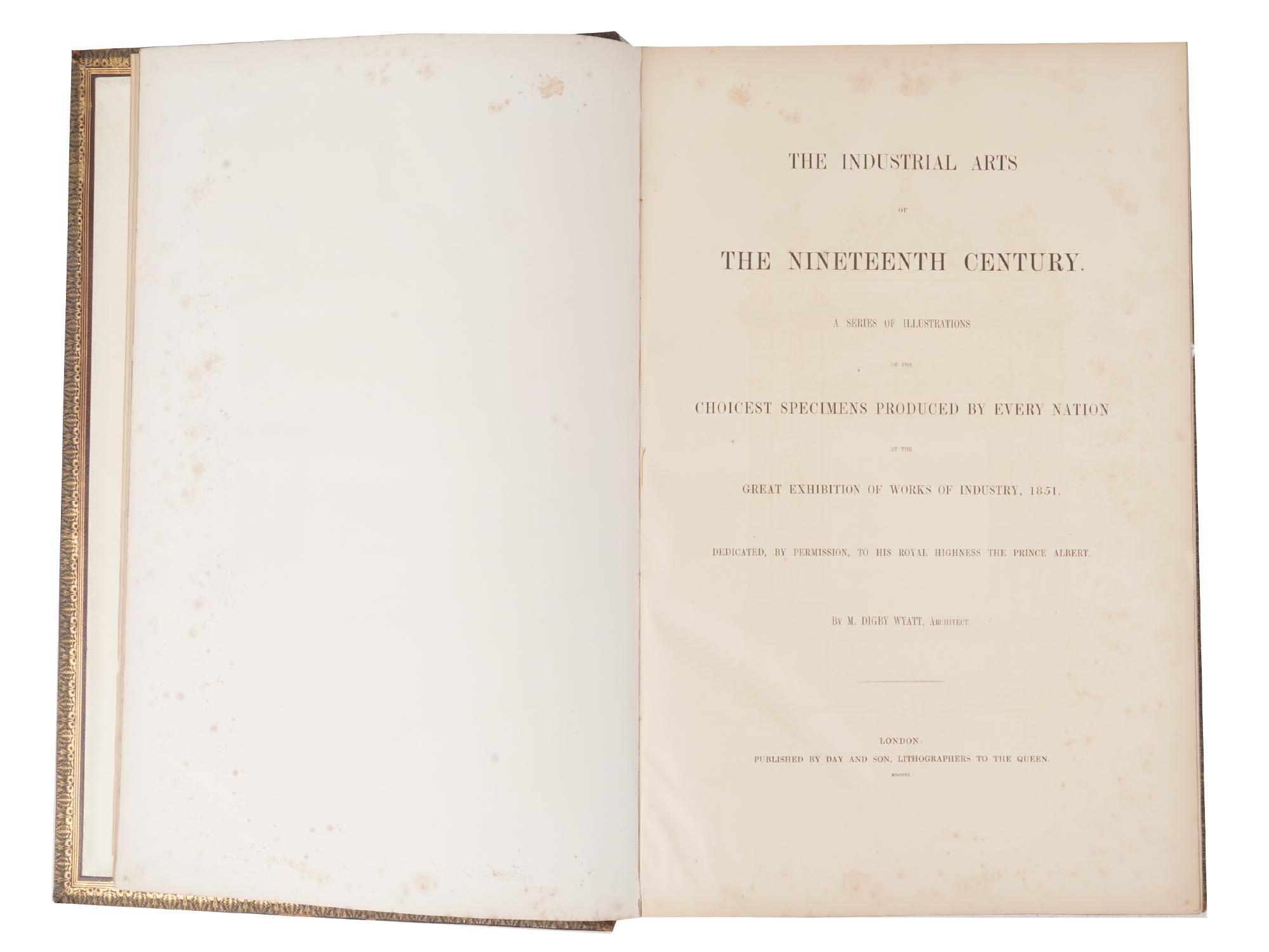 ANTIQUE BOOK LONDON 1851 INDUSTRIAL ARTS OF 19 C. PIC-6